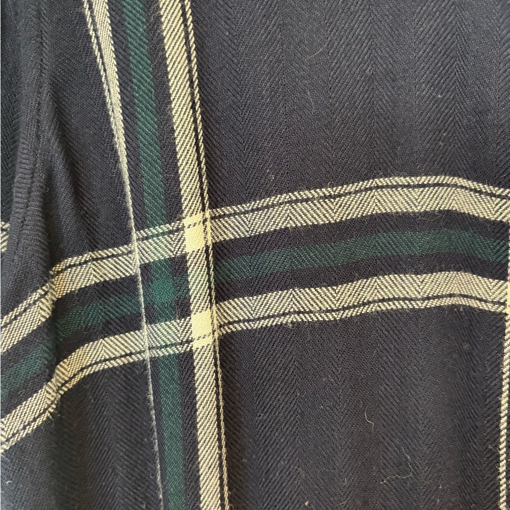 Rails Navy Plaid Flannel Button-Down Shirt 116 - Picture 3 of 6
